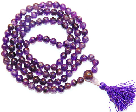 Amethyst Buddhist style mala for peace