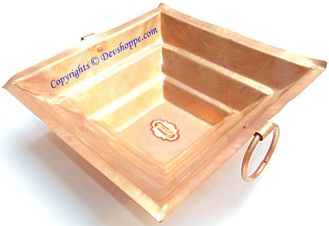 Havan kund in copper