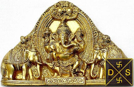 Gaja Ganesha idol - Lord Ganesha with elephants