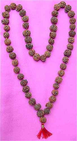 Ganesha Rudraksha Mala of 54+1 Beads for Goodluck and Blessings of Lord Ganesha