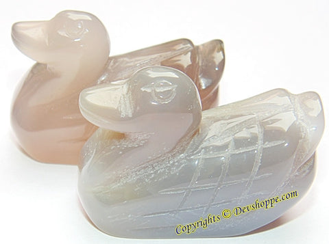 Grey agate Mandarin ducks