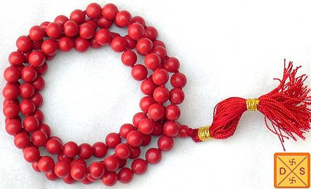 Red hakik (agate)mala to get rid of Blood related problems and skin ailments