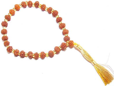 Rudraksha 5 mm sized beads Wrist mala 27+ 1 beads