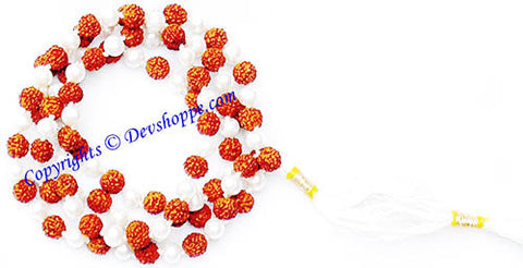 Rudraksha Pearl (Moti) Combination mala Premium quality