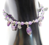 Amethyst Anklet - made up from Amethyst beads