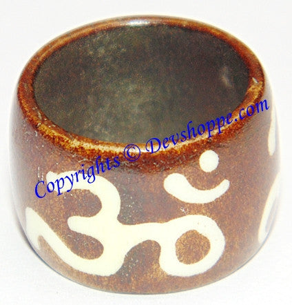 Wooden Om Ring