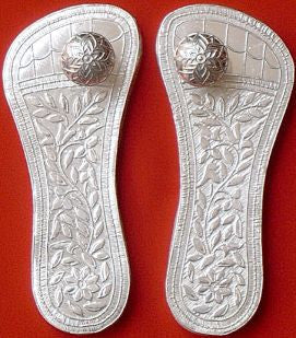 Beautiful Silver Charan Padukas for puja