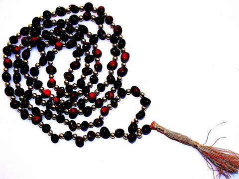 Black Chirmi mala for Protection and Courage