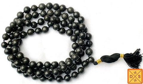 Black hakik (agate) mala for protection from evil eye , tantra attacks and black magic