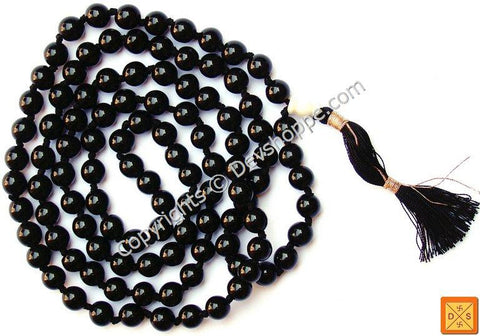 Black Onyx mala for improving concentration , devotion and ending marital disputes