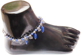 Blue agate Anklet - made up from Blue agate beads