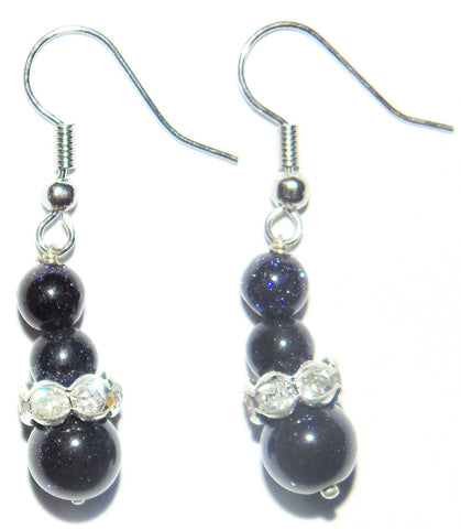 Blue Sunstone earrings