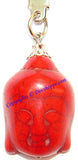 Red Stone Buddha Keychain (Keyring)