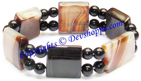 Bulls eye (Bullseye) Agate Bracelet to remove fear