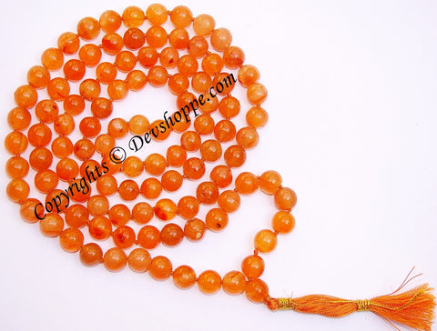 Carnelian mala for goodluck,comfort and protection