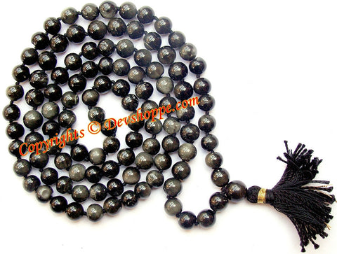 Precious Cat's eye mala for Protective energy and harmonising planet Ketu