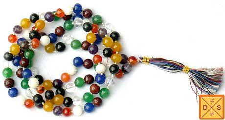 Dynamic Chakra prayer beads mala for balancing the body’s chakras