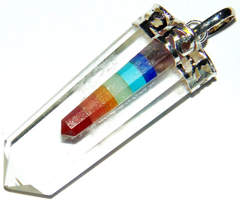 Crystal Pointed Chakra Pendant