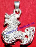 Silver Dragon pendant ~ Chinese good luck charm