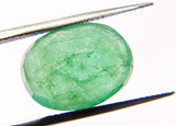 Backside Natural Columbian emerald