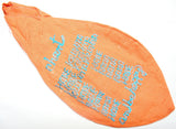 Lotus feet of Sri Krishna Gomukhi japa mala bag - Orange
