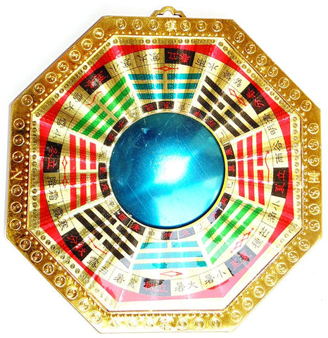 Feng Shui The Bagua (Pa Kua) Mirror- Manipulates the Negative Outside Energies