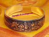 Fish and Lotus cuff