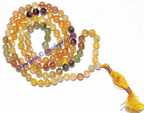 Fluorite mala to facilitate enhanced concentration and better judgements (Premium Quality)