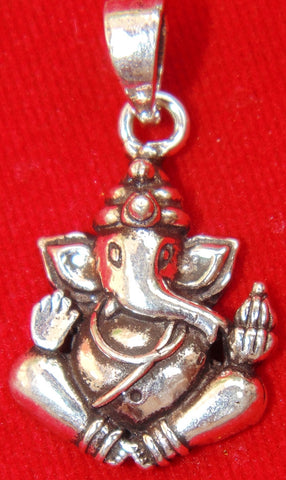 Sri Ganesha pendant in pure silver