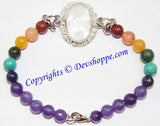 Ganesha Sphatik Chakra beads bracelet