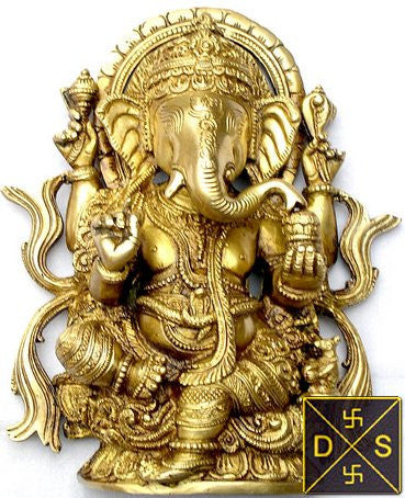 Beautiful Lord Ganesha Idol in brass