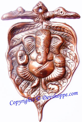 Peepal Ganesha wall hanging