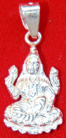 Goddess Maha Lakshmi pure silver pendant