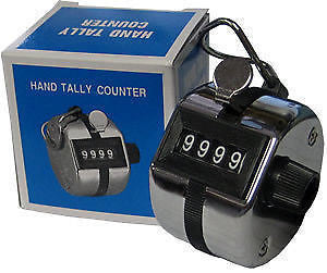 Brand New Four Digit Hand Tally Counter to count chanted Mantras