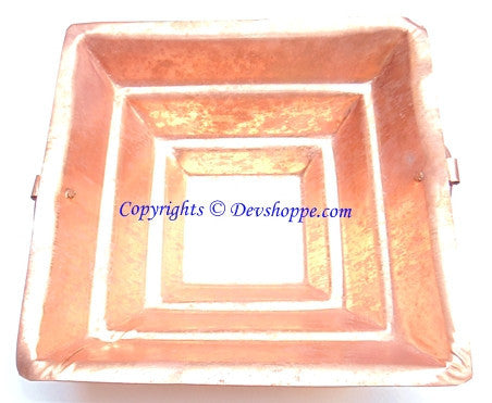 Copper havan kund for vedic rituals