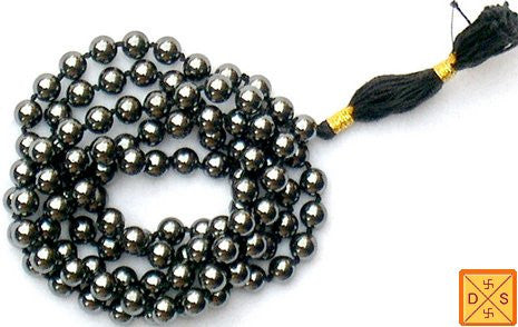 Hematite mala to improve memory, mental focus and concentration