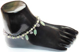 Green Jade Anklet - made up from Green jade beads