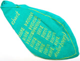 Sri Jagannath Gomukhi japa mala bag - Turquoise Green