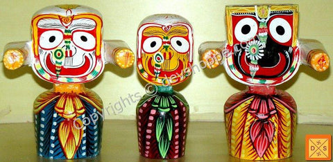 Idols of Lord Jagannath, Balabhadra and Subhadra