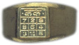 Karka ( Cancer ) Rashi / Rasi / Zodiac ring in Brass