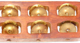 Kartal (Khartal) wooden with brass rings