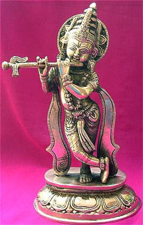 Sri Krishna ashtadhatu idol