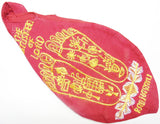 Lotus feet of Sri Krishna Gomukhi japa mala bag - Maroon