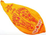 Lotus feet of Sri Krishna Gomukhi japa mala bag - Yellow