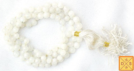 Moonstone mala for harmony and well being