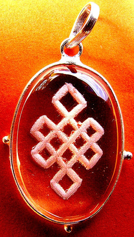 Feng Shui Mystic knot crystal pendant