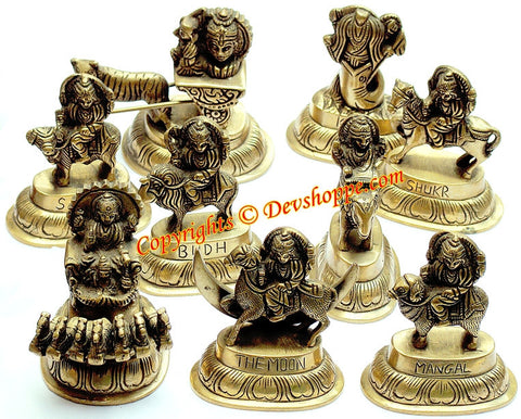 Navagraha idol set ~ Idols of all nine planets