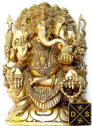 Panchmukha ( five faced ) Lord Ganesha idol