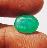 Close up Natural Columbian emerald