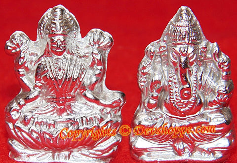 Parad Lakshmi Ganesha idol